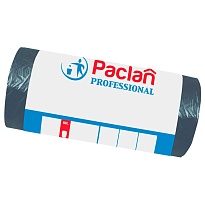 Мешки для мусора 60 л, черные, в рулоне 50 шт., ПНД, 6,2 мкм, 800х600 мм, PACLAN Professional, 604078 в Караганде