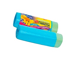 Мешки для мусора 35 л, ароматизированные, Морской Бриз, голубые, в рулоне 10 шт., ПНД, 12 мкм, 560х530 мм, GRIFON Aroma, 101-080 M в Караганде