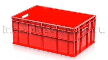 Ящик для молока, мяса, овощей и фруктов сплошной усиленный красный в Караганде Ящик для молока, мяса, овощей и фруктов сплошной усиленный красный в Караганде