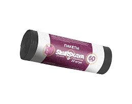 Мешки для мусора 50 л, черные, в рулоне 20 шт., ПНД, 10 мкм, 700х600 мм, SIBIRSKAYA, 101-006 S в Караганде Мешки для мусора 50 л, черные, в рулоне 20 шт., ПНД, 10 мкм, 700х600 мм, SIBIRSKAYA, 101-006 S в Караганде