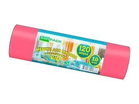 Мешки для мусора 120 л, с завязками, красные, в рулоне 10 шт., ПНД, 15 мкм, 800х750 мм, VIP, Z12010red в Караганде Мешки для мусора 120 л, с завязками, красные, в рулоне 10 шт., ПНД, 15 мкм, 800х750 мм, VIP, Z12010red в Караганде