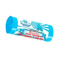 Мешки для мусора 30 л, голубые, в рулоне 30 шт. + 3 пакета в подарок, ПНД, 5 мкм, 560х480 мм, Королевство Чистоты, МК3964 (ПЭКЧ-30-30г) в Караганде Мешки для мусора 30 л, голубые, в рулоне 30 шт. + 3 пакета в подарок, ПНД, 5 мкм, 560х480 мм, Королевство Чистоты, МК3964 (ПЭКЧ-30-30г) в Караганде