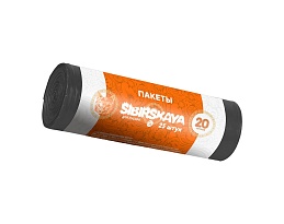 Мешки для мусора 20 л, черные, в рулоне 25 шт., ПНД, 6 мкм, 420х450 мм, SIBIRSKAYA, 101-001 S в Караганде Мешки для мусора 20 л, черные, в рулоне 25 шт., ПНД, 6 мкм, 420х450 мм, SIBIRSKAYA, 101-001 S в Караганде