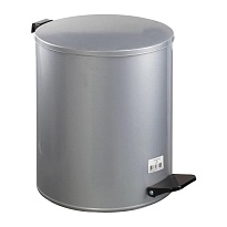 Ведро для мусора с педалью, усиленное, Титан, 15 л, серое, оцинкованная сталь в Караганде Ведро для мусора с педалью, усиленное, Титан, 15 л, серое, оцинкованная сталь в Караганде