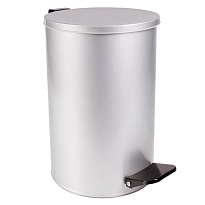 Ведро для мусора с педалью, усиленное, Титан, 10 л, серое, оцинкованная сталь в Караганде Ведро для мусора с педалью, усиленное, Титан, 10 л, серое, оцинкованная сталь в Караганде