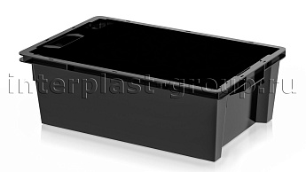 Ящик универсальный для овощей, фруктов и хлеба сплошной черный в Караганде Ящик универсальный для овощей, фруктов и хлеба сплошной черный в Караганде