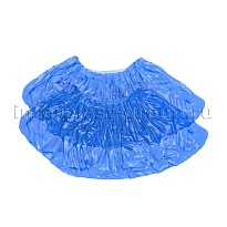 Бахилы голубые 2000 шт (1000 пар), 16 мкм, однослойные, с одной резинкой, Эконом в Караганде