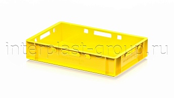 Ящик для мяса и колбасных изделий Е-1 желтый в Караганде