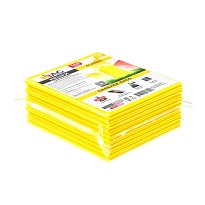 Мешки для мусора 160 л, желтые, в пачке 10 шт., ПВД, 40 мкм, 900х1100 мм, i-Bag в Караганде