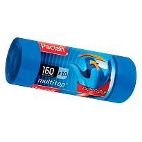 Мешки для мусора 160 л, с ушками, синие, в рулоне 10 шт., ПВД, 30 мкм, 1250х900 мм, PACLAN Multitop, 604064 в Караганде Мешки для мусора 160 л, с ушками, синие, в рулоне 10 шт., ПВД, 30 мкм, 1250х900 мм, PACLAN Multitop, 604064 в Караганде
