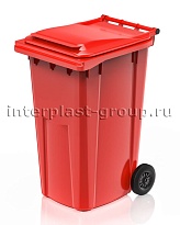Контейнер для мусора 240 л красный облегченный 240 красный в Караганде