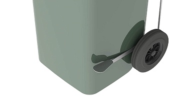 Педаль для мусорного контейнера 120 л.  серый в Караганде