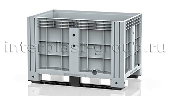 Контейнер iBox сплошной на полозьях с пробкой 1 дюйм серый в Караганде Контейнер iBox сплошной на полозьях с пробкой 1 дюйм серый в Караганде