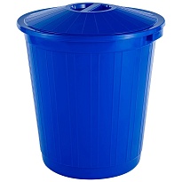 Мусорный бак с крышкой 70 л синий 70 синий в Караганде