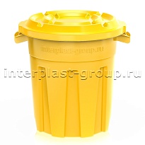 Мусорный бак универсальный 60 л желтый 60 желтый в Караганде