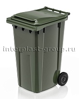 Контейнер для мусора 240 л зеленый облегченный 240 зеленый в Караганде